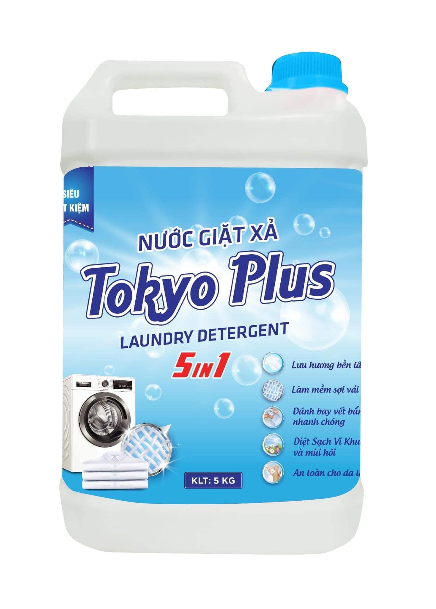 Nước giặt tokyo Plus 5Kg - Chuyển Giao Công Nghệ Nước Giặt Nước Rửa Chén Bát - Công Ty TNHH Kinh Doanh Thương Mại Vũ Hiệp